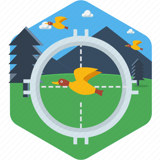 Shoot, shooting, aim, archery, bird, target icon - Download on Iconfinder