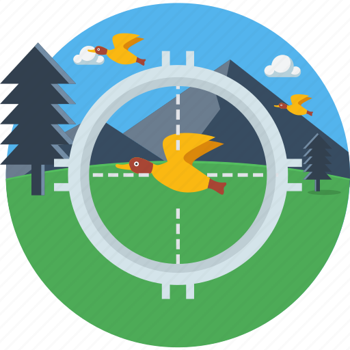 Focus, bird, hunt, hunting, shoot, sparrow, target icon - Download on Iconfinder