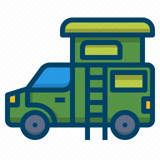 Camper, car, journey, travel, vacation, van, vehicle icon - Download on Iconfinder