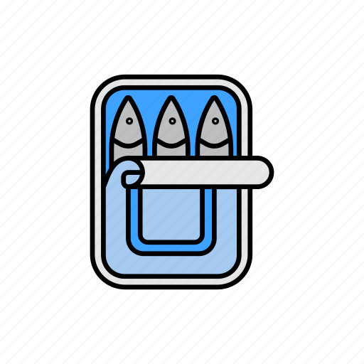 Camping, canned, conservation, fish, food, salmon, tuna icon - Download on Iconfinder
