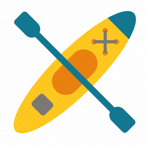 Camping, canoe, boat, paddle, rowing, kayak, outdoors icon - Download on Iconfinder