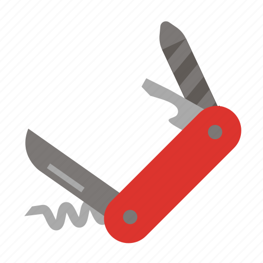 Camping, knife, multi, pocketknife, army, swiss, pocket icon - Download on Iconfinder