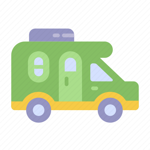 Campervan, camper, van, recreational, vehicle, transportation, camping icon - Download on Iconfinder