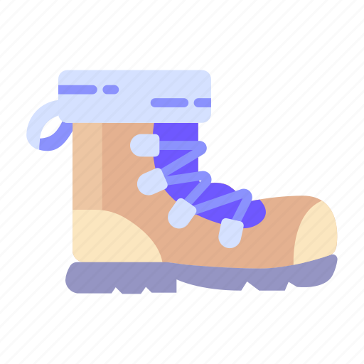Hiking, boots, outdoor, footwear, camping, shoes, fashion icon - Download on Iconfinder