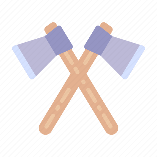 Lumberjack, construction, and, tools, hatchet, woodcutter, firefightingaxes icon - Download on Iconfinder