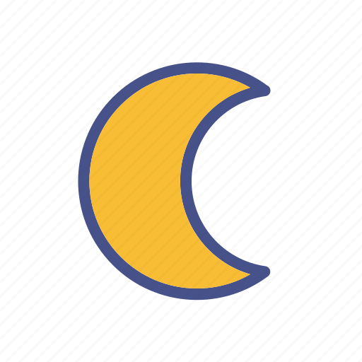 Crescent, moon, moonlight, night icon - Download on Iconfinder