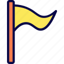 camping, flag, pennant, scout 