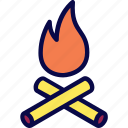 burn, campfire, camping, heat, scout, warm 