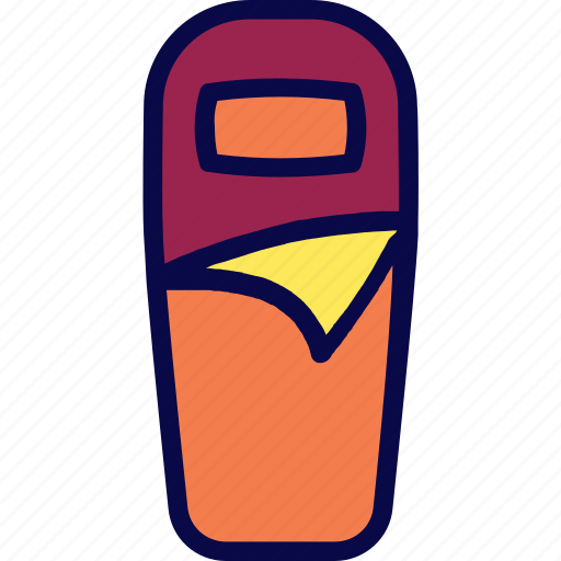 Bag, camping, scout, sleep, sleeping bag icon - Download on Iconfinder