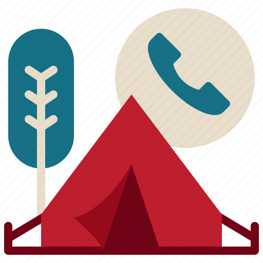 Campground, tent, contact, tel, camping icon - Download on Iconfinder
