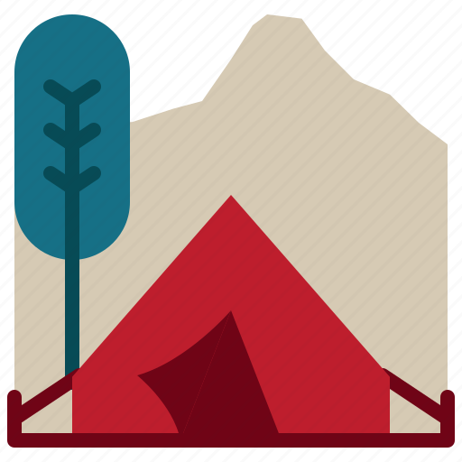 Campground, tent, vacation, outdoor, camping icon - Download on Iconfinder