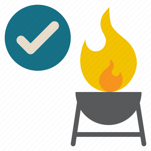 Fire, flame, correct, camping icon - Download on Iconfinder