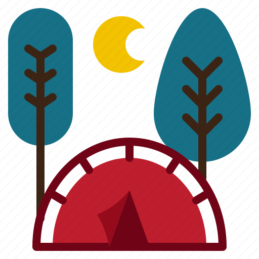 Outdoor, tent, campground, camping icon - Download on Iconfinder