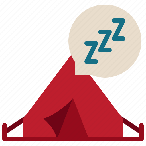 Sleep, loud, tent, camping, campground icon - Download on Iconfinder