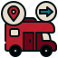 camping, campervan, caravan, vehicle, location, ground, con, filledoutline 