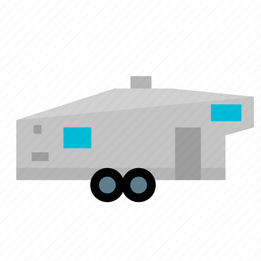 Caravan, fifth, home, mobile, modern, trailer, wheel icon - Download on Iconfinder