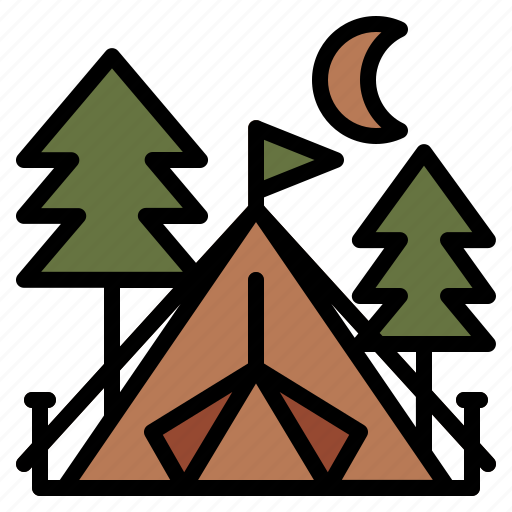 Camping, nature, tent, adventure, camp, hiking icon - Download on Iconfinder