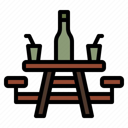 Camping, outdoortable, picnic, table icon - Download on Iconfinder