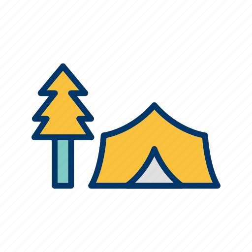 Forest, tent, camping icon - Download on Iconfinder
