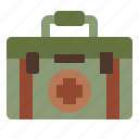 camping, firstaidkit, medical, case, emergency