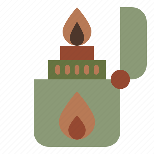 Camping, lighter, burn, fire, flame, light icon - Download on Iconfinder