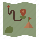 camping, map, location, navigation, navigator, gps