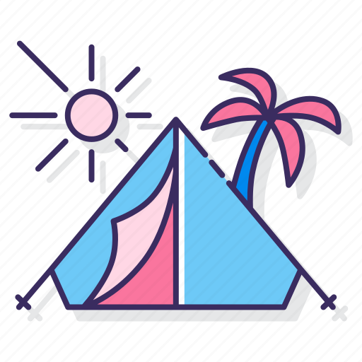 Beach, camping, summer, tent icon - Download on Iconfinder
