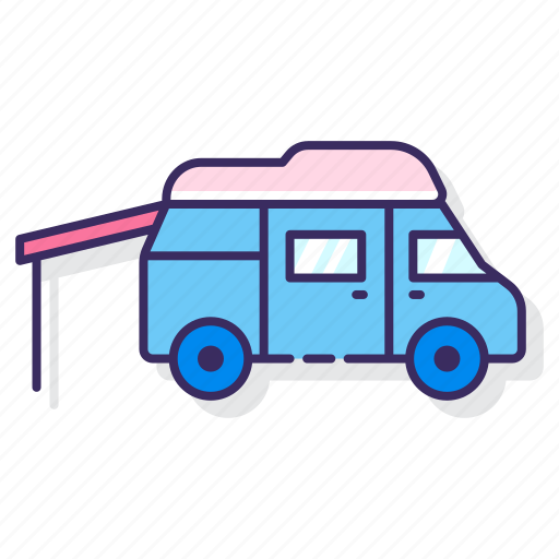Camping, car, transport, vehicle icon - Download on Iconfinder