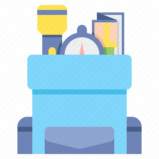 Camping, supplies, backpack icon - Download on Iconfinder