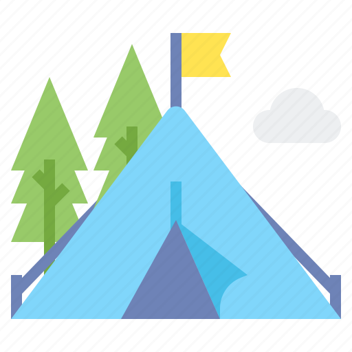Campsite, camping, camp, tent icon - Download on Iconfinder