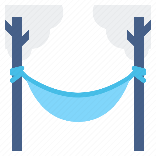 Hammock, trees, camping icon - Download on Iconfinder