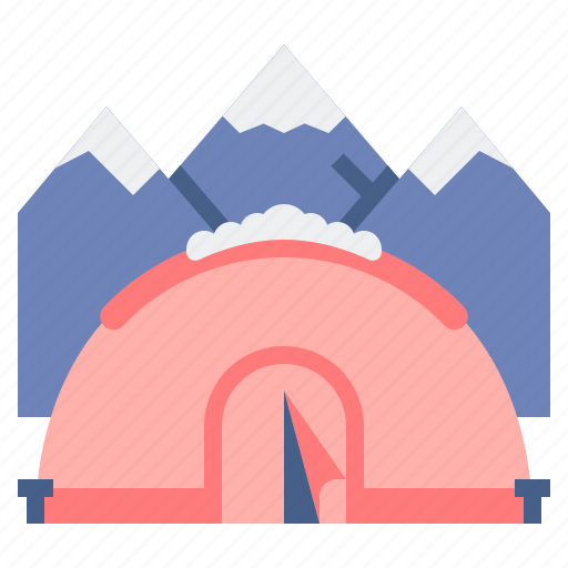 Winter, camping, igloo, tent icon - Download on Iconfinder