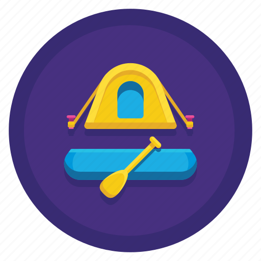 Camping, canoe, outdoor, travel icon - Download on Iconfinder