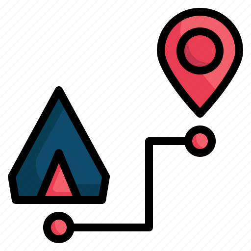 Gps, location, campground, camping, pin, navigation, map icon - Download on Iconfinder