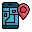 gps, location, mobile, map, phone, navigation, pin 