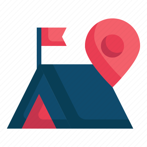 Campground, tent, location, gps, map, pin icon - Download on Iconfinder
