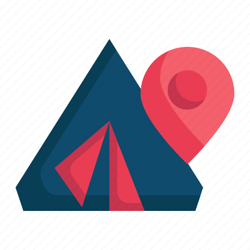Location, camping, campground, gps, map, pin, navigation icon - Download on Iconfinder