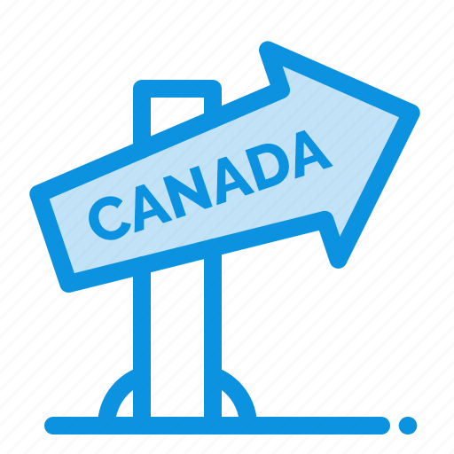Canada, direction, location, sign icon - Download on Iconfinder