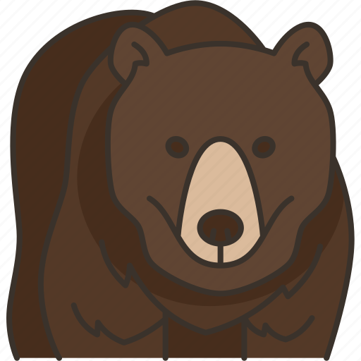Bear, grizzly, animal, wildlife, nature icon - Download on Iconfinder