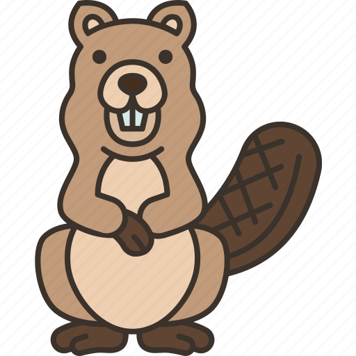 Beaver, animal, wildlife, river, nature icon - Download on Iconfinder