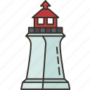 lighthouse, beacon, nautical, navigation, shore