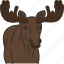 moose, elk, antler, animal, wildlife 