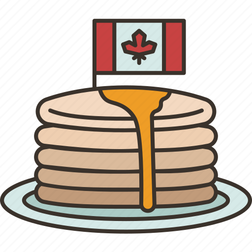 Pancake, pastry, syrup, gourmet, breakfast icon - Download on Iconfinder