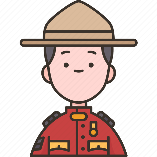 Police, canadian, traditional, man, costume icon - Download on Iconfinder