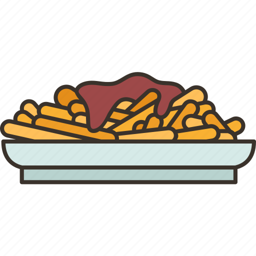 Poutine, food, fries, potato, snack icon - Download on Iconfinder