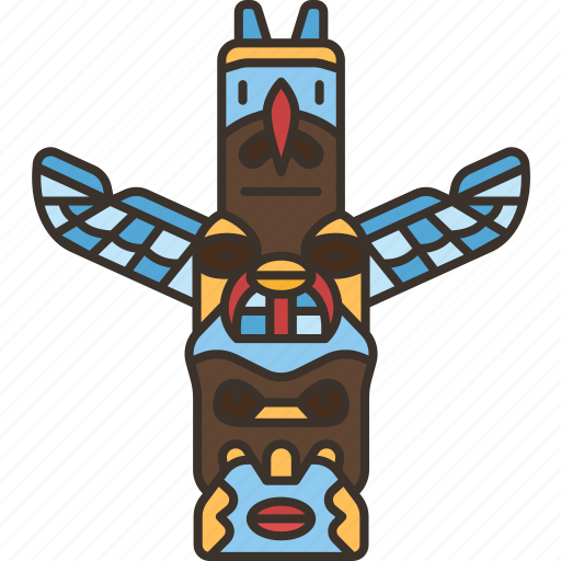 Totem, pole, native, culture, ethnicity icon - Download on Iconfinder