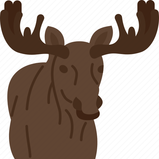 Moose, elk, antler, animal, wildlife icon - Download on Iconfinder