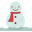 snowman, winter, snow, fun, season 