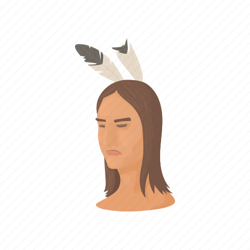 American, cartoon, culture, feather, indian, native, tribal icon - Download on Iconfinder