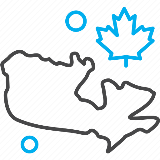 Canada, gps, location, map icon - Download on Iconfinder